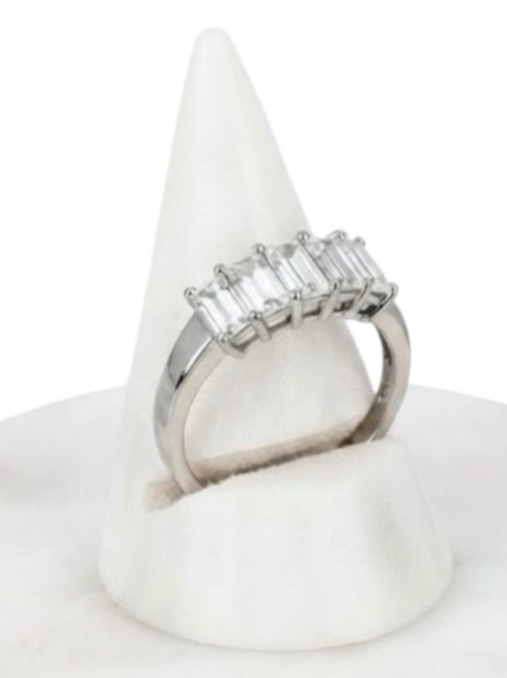 Crystal Avenue Romantic Night Cubic Zirconia Silver Tone Ring (NWT)